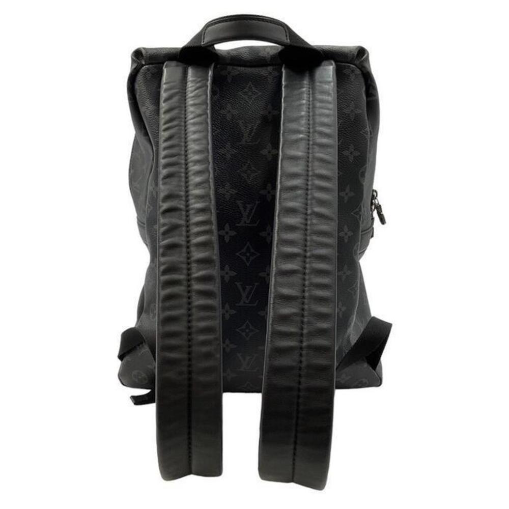Louis Vuitton Leather Backpack Gray Eclipse Black… - image 3